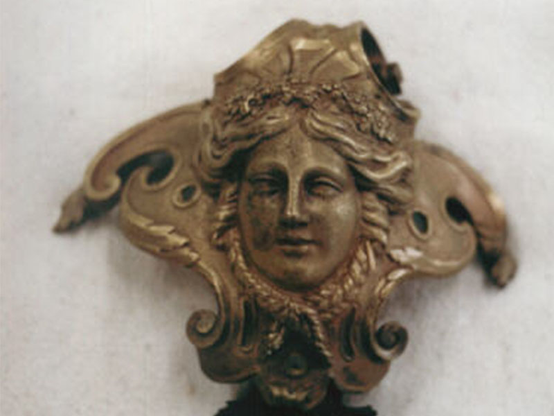 Bronze de cartel avant restauration